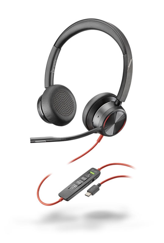  Poly Blackwire 5210 - Auriculares con cable (Plantronics) –  Micrófono flexible con cancelación de ruido – Diseño de una sola oreja –  Conéctate a PC/Mac, móvil a través de USB-C, USB-A