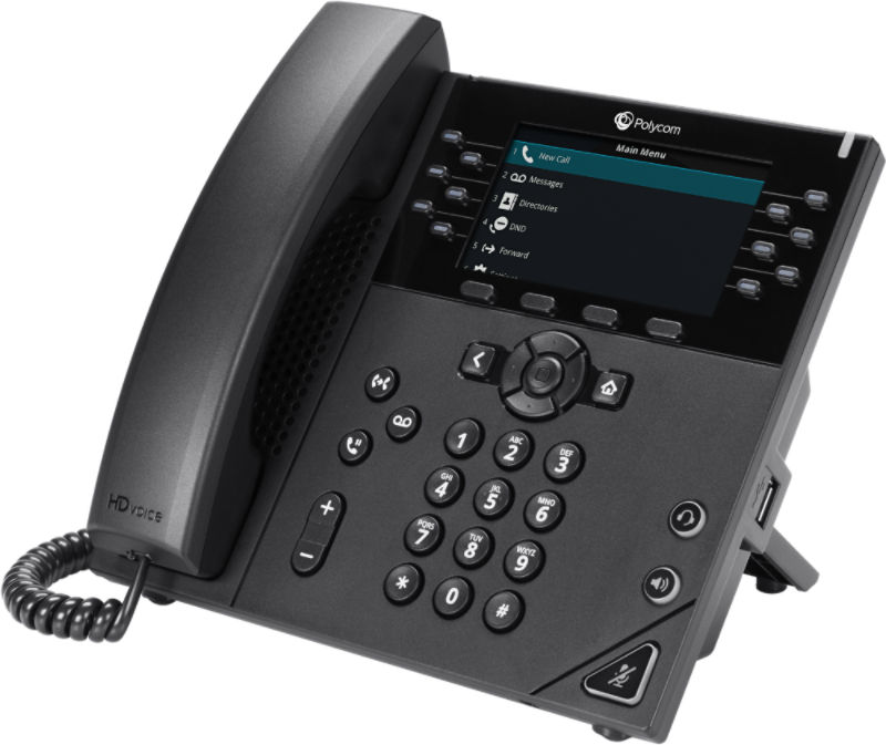 VVX 450 Twelve Line Color IP Desk Phone Poly formerly