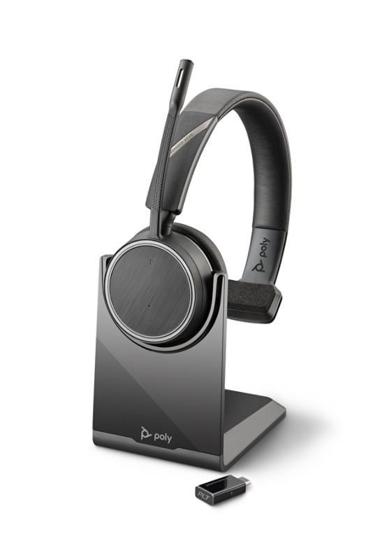 Plantronics - Voyager 4210 UC USB-C (Poly) - Auriculares Bluetooth de un  solo oído (monoaural) - Conéctate a PC, Mac y teléfono de escritorio 