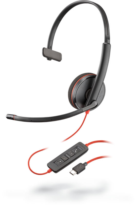 Auriculares USB con micrófono cancelador de ruido y controles de volumen  para PC