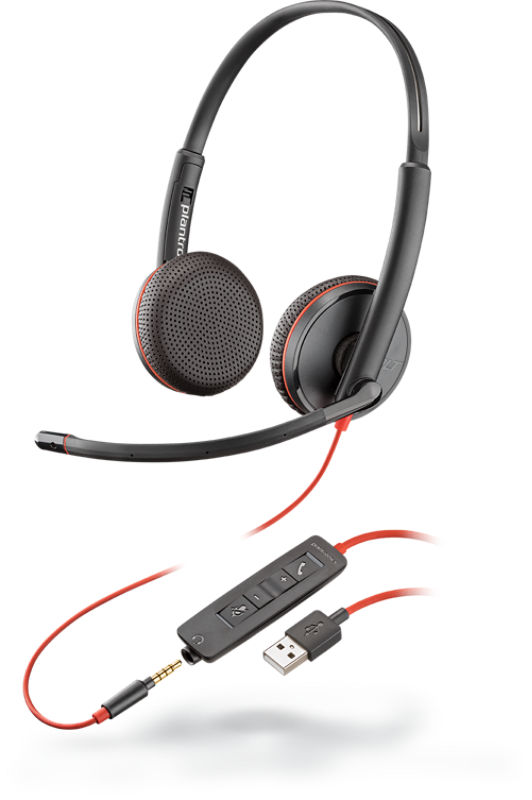 Auriculares USB con micrófono cancelador de ruido y controles de volumen  para PC