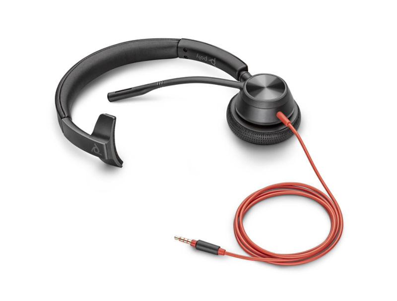 Poly BLACKWIRE 3310 USB-C Auriculares con cable USB para PC/Mac, Protección  de sonido SoundGuard