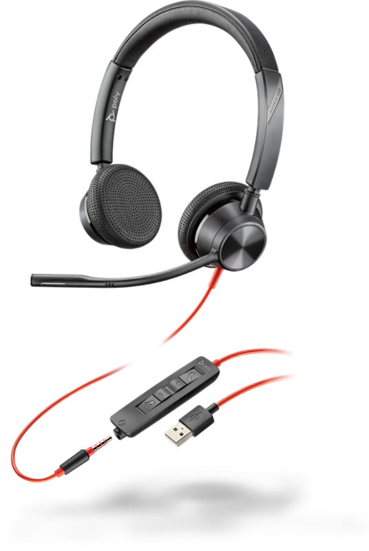 Blackwire 3300 Series - Corded UC headset | Poly, formerly Plantronics