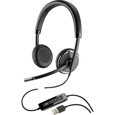 Blackwire 520、オーバーヘッド式、両耳タイプ、Microsoft