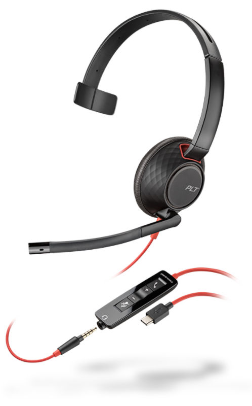 Blackwire 5200 Series Usb Headset Poly Formerly Plantronics Polycom