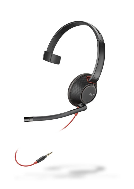 Haut casque stéréo POLY Plantronics Blackwire C5220T avec prise jack 3,5 mm pour  tablettes 17229162686