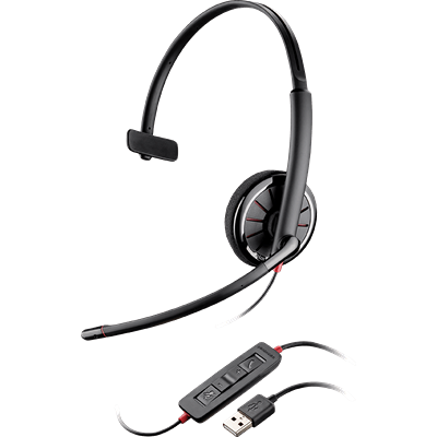 Blackwire 310、オーバーヘッド式、片耳タイプ、Microsoft