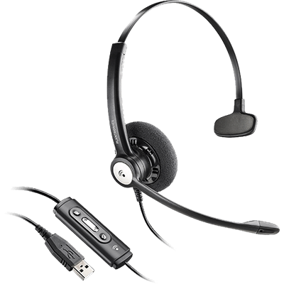 Blackwire 610 、オーバーヘッド式、片耳タイプ、標準