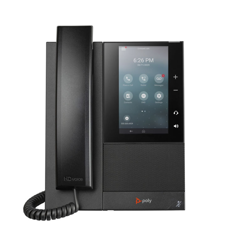 Ccx 500 Mid Range Business Media Desk Phone With Color Touchscreen Poly Formerly Plantronics Polycom