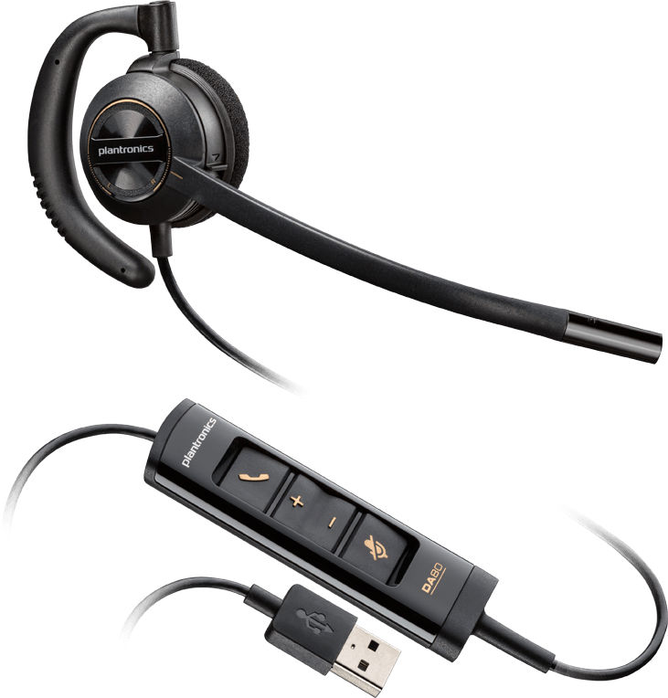 Plantronics Auriculares inalámbricos CS351n con levantador e indicador en  línea (reacondicionado certificado)