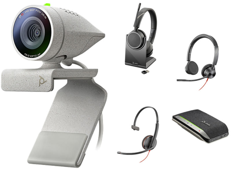 and Studio Plantronics Polycom | - formerly headset Professional Kits Poly, or webcam & Poly P5 speakerphone