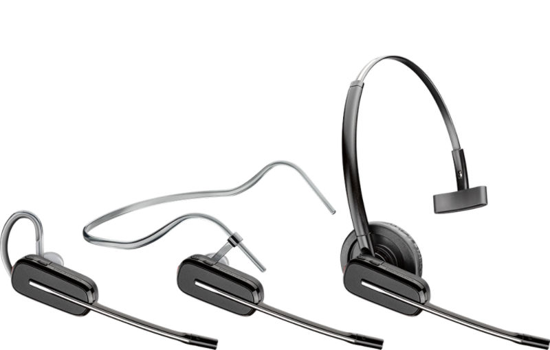 Auriculares Inalámbricos Plantronics Savi 8220 Office Microsoft/ con  Micrófono/ Bluetooth-RJ/ Incluye Soporte/ Negro