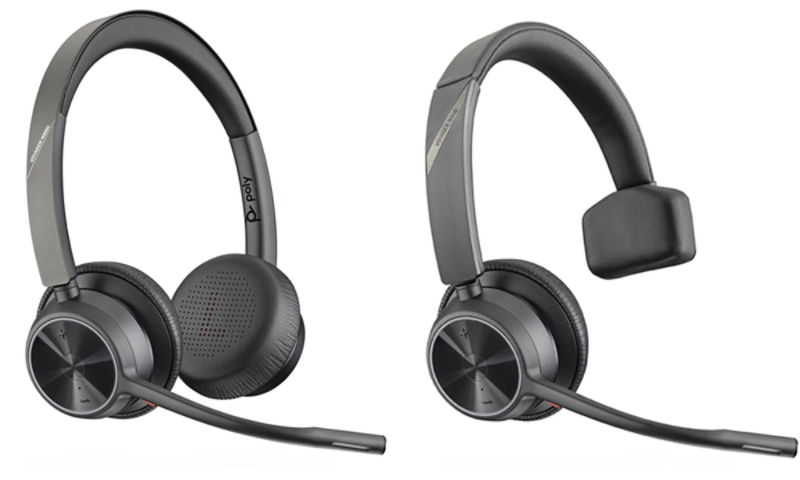 Poly - Auriculares inalámbricos Voyager 4320 UC + soporte de carga  (Plantronics) - Auriculares con micrófono Boom - Conéctate a PC/Mac a  través de