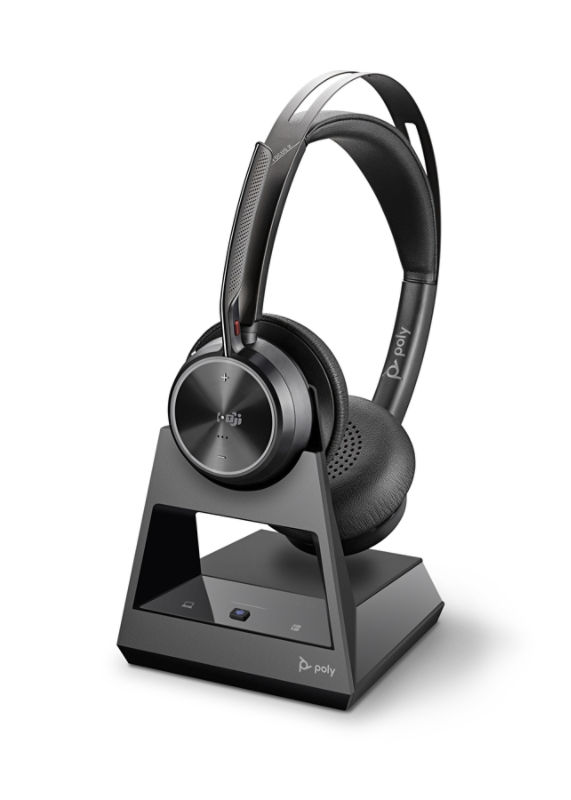 Poly - Auriculares Voyager Focus 2 UC USB-C (Plantronics) - Auriculares  Bluetooth de doble oído (estéreo) con