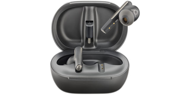 Voyager Free 60+ Carbon Black Floating USB-C with Smart Case
