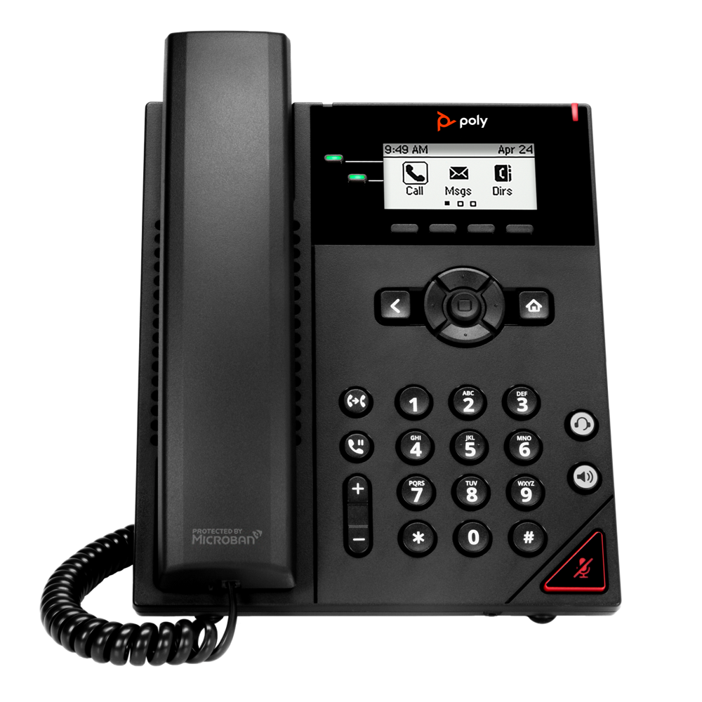 Renewed Polycom VVX 350 Business Six-line Mid-Range IP Desk Phone with Color Display 
