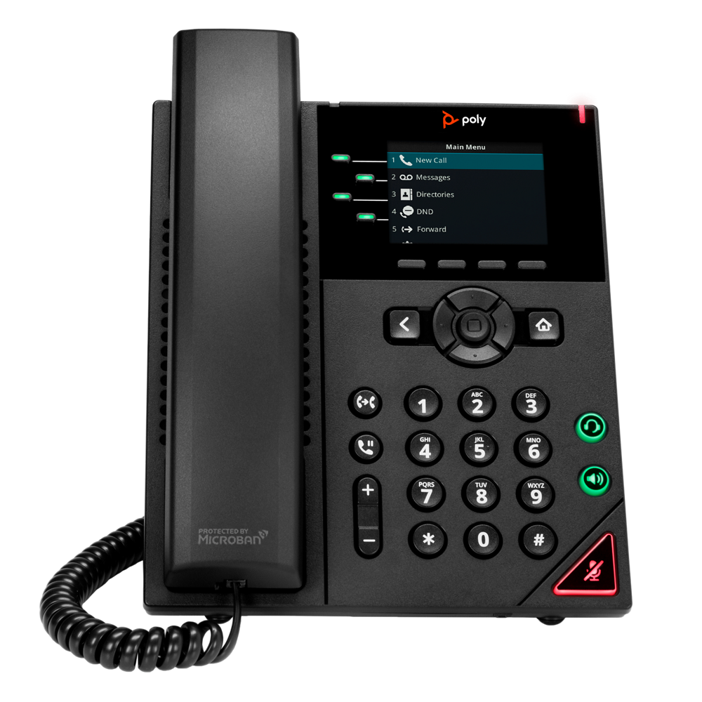 VVX 250 4-Line IP Desk Phone | Plantronics & Polycom