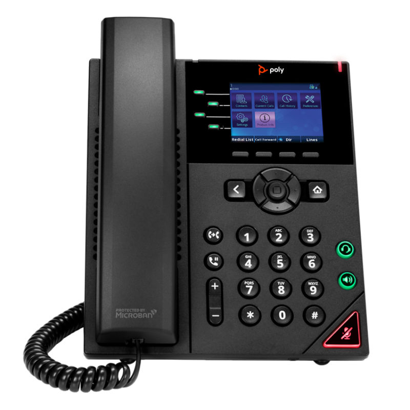 Vvx 250 4 Line Ip Desk Phone Poly Formerly Plantronics Polycom