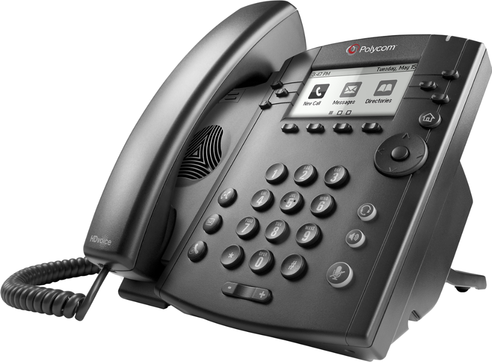 for sale online 2200-46135-025 Polycom VVX 300 Series Business Media Desktop Phone Black 