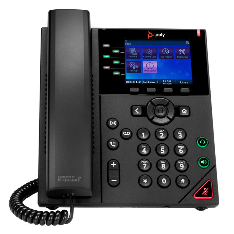 VVX 350 - 6-Line, Mid-range IP Desk Phone | Poly, formerly