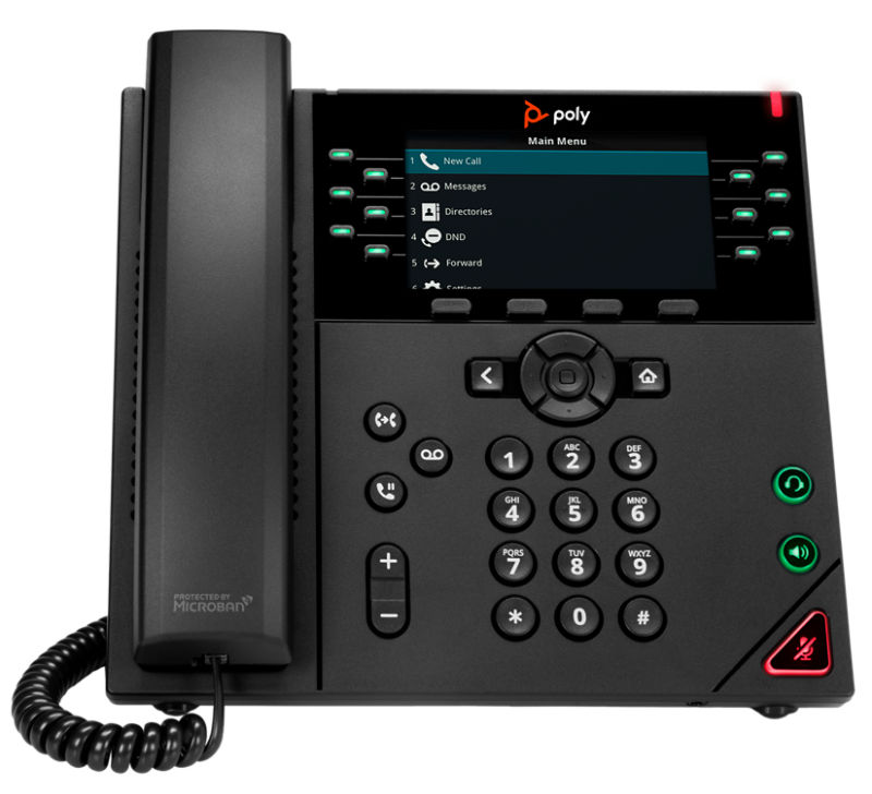 VVX 450 Twelve Line Color IP Desk Phone Poly formerly